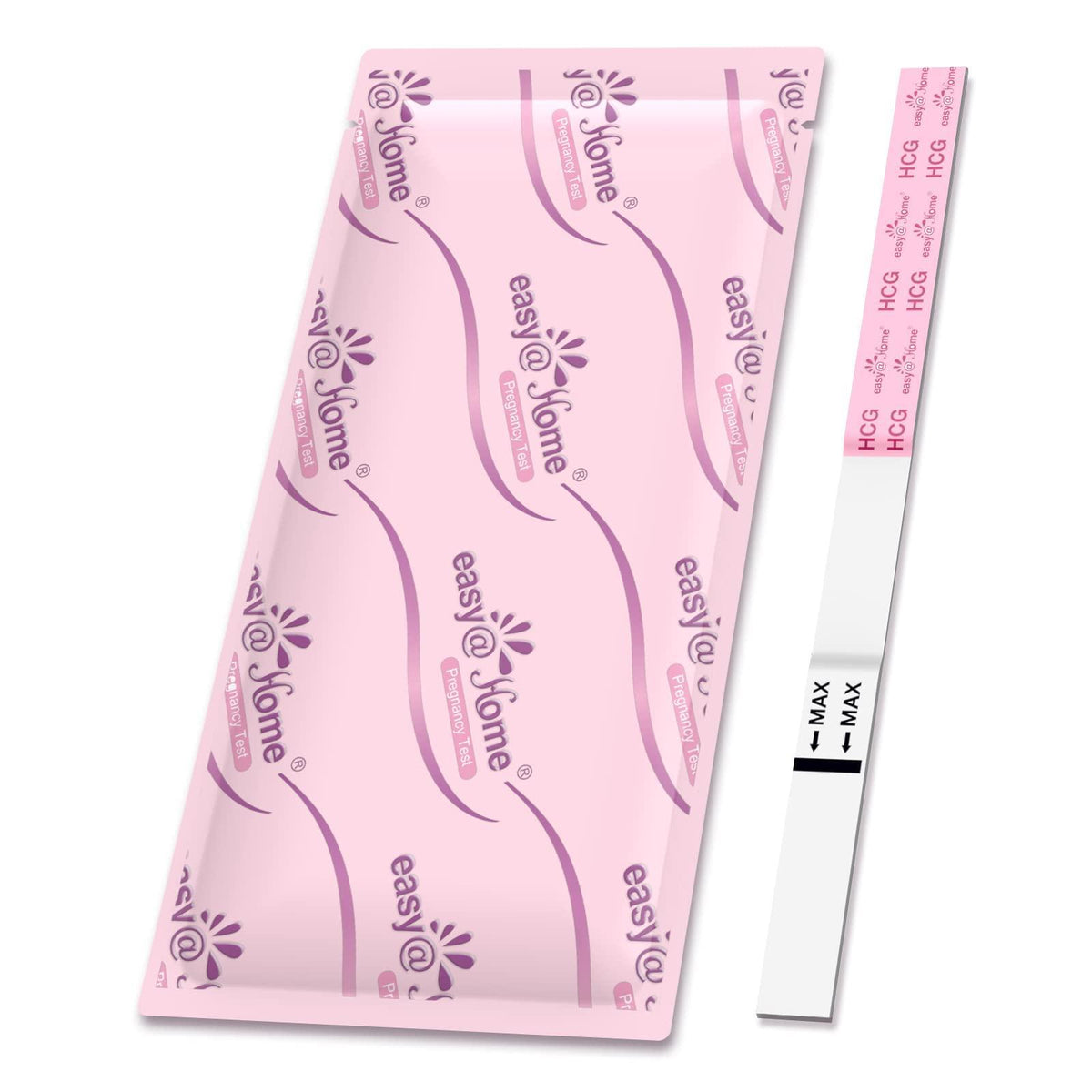 Easy@Home Pregnancy Test Strips Kit: 10 Pack hCG Test Strips - Early Detection Home Pregnancy Strips Bulk