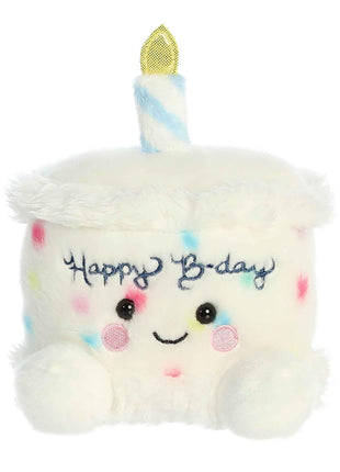 Aurora® Adorable Palm Pals™ Happy B'day Cake Stuffed Animal - Pocket-Sized Play - Collectable Fun - White 5 Inches