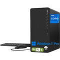 HP Pavilion Tower Desktop Computer, Intel 8-Core i7-10700F up to 4.8GHz, 32GB DDR4 RAM, 1TB PCIe SSD, GeForce GT 610 2GB, WiFi 6, Bluetooth, RJ-45, Type-C, KB & Mouse, Black, Windows 11 Pro, Tichang