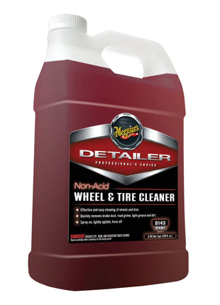 Meguiar's D14301 Non Acid Tire and Wheel Cleaner, Pre-Diluted, No Mixing Required Car Wheel Cleaner - 1 Gallon Wheel Cleaner 128 Fl Oz
