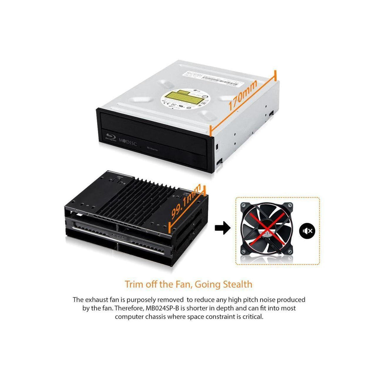 ICY DOCK 4 Bay 2.5 SAS/SATA SSD/HDD Tool Free Mobile Rack for 5.25" Bay | flexiDOCK MB024SP-B
