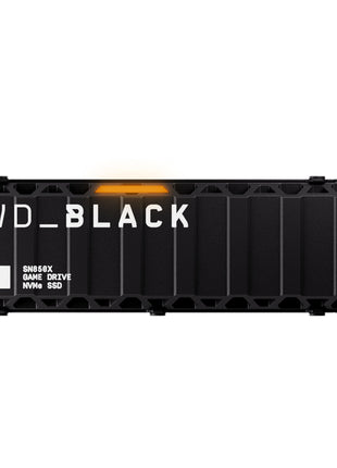 WD_Black SN850X 4TB NVMe SSD with Heatsink - M.2 2280, Up to 7,300 MB/s Read speeds, Up to 6,300 MB/s Write speeds, Gaming Expansion, High Performance Internal Solid State Drive - WDS400T2XHE