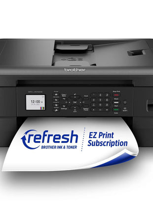 Brother MFC-J1010DW Wireless Color Inkjet All-in-One Printer, Duplex Printing, Mobile & Cloud Print, Compact Design, 1.8" Color Display, Works with Alexa | Automatic duplex printing, Cloud integration