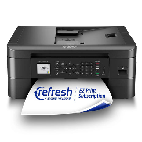 Brother MFC-J1010DW Wireless Color Inkjet All-in-One Printer, Duplex Printing, Mobile & Cloud Print, Compact Design, 1.8" Color Display, Works with Alexa | Automatic duplex printing, Cloud integration