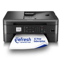 Brother MFC-J1010DW Wireless Color Inkjet All-in-One Printer, Duplex Printing, Mobile & Cloud Print, Compact Design, 1.8