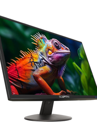 Sceptre 24-inch Prime Monitor Thin 1080p LED Monitor 99% sRGB 2x HDMI VGA Build-in Speakers, Machine Black (E248W-19203R 2025 Series) | Thin 1080p LED 99% sRGB 2x HDMI VGA Build-in Speakers, Machine Black (Series)