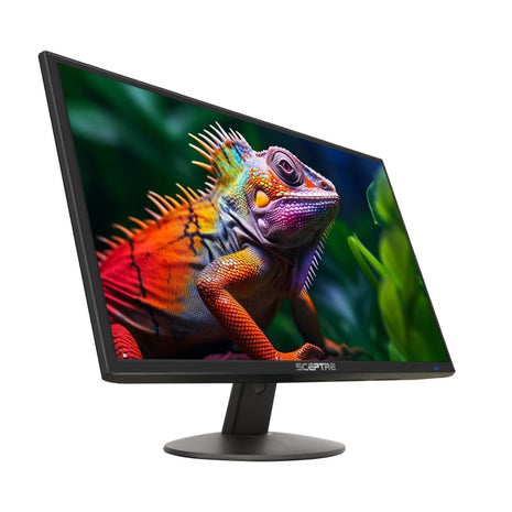 Sceptre 24-inch Prime Monitor Thin 1080p LED Monitor 99% sRGB 2x HDMI VGA Build-in Speakers, Machine Black (E248W-19203R 2025 Series) | Thin 1080p LED 99% sRGB 2x HDMI VGA Build-in Speakers, Machine Black (Series)