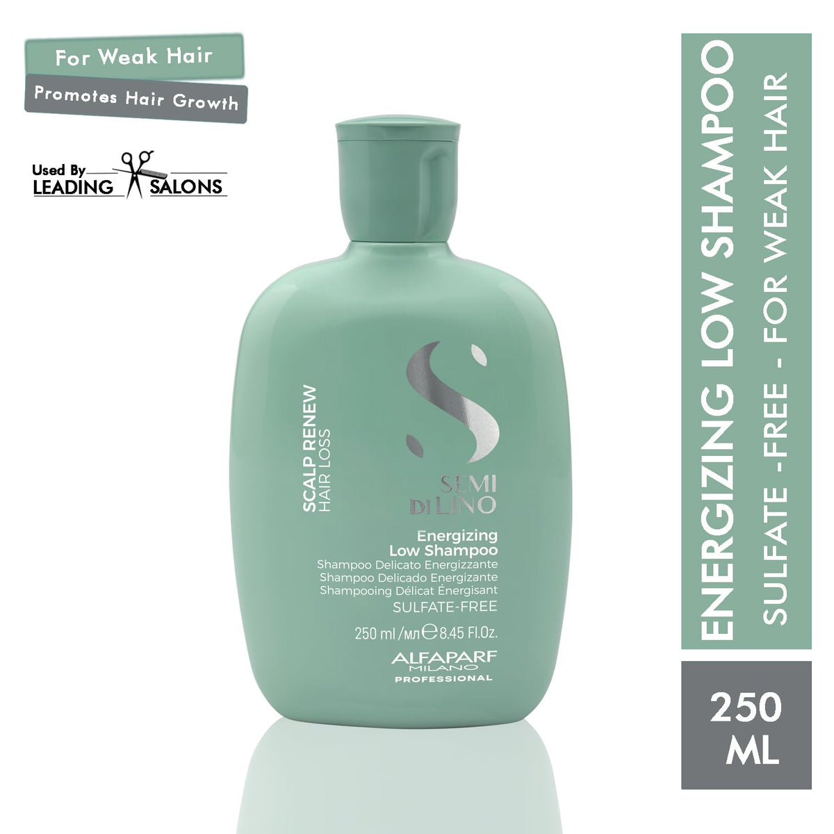 ALFAPARF MILANO Scalp Advanced Density Advanced | For Thinning Hair | With Omega Renew Energizing Shampoo for Thinning Hair - Strengthens, Redensifies, and Stimulates Hair Fiber - Anti-Hair Fall and Hair Loss-250ml