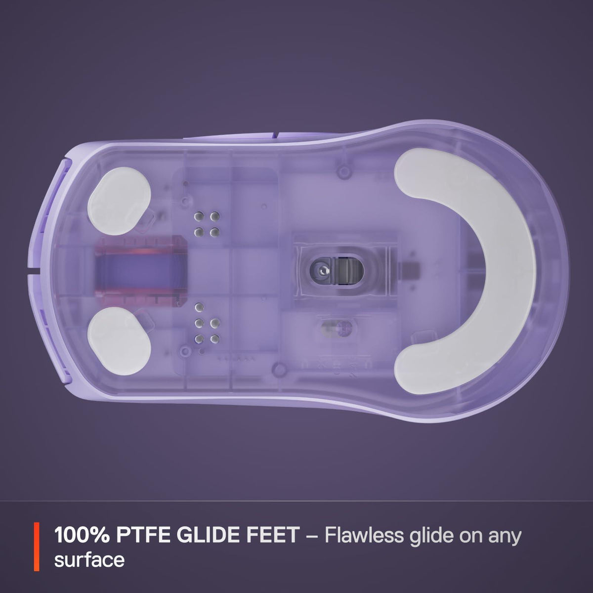 SteelSeries Rival 3 Wireless Gen 2 Gaming Mouse — 2.4GHz and Bluetooth — 18000 DPI TrueMove Air Optical Sensor — 60 Million Click Durability — Light-Weight — 100% PTFE Feet — Lavender