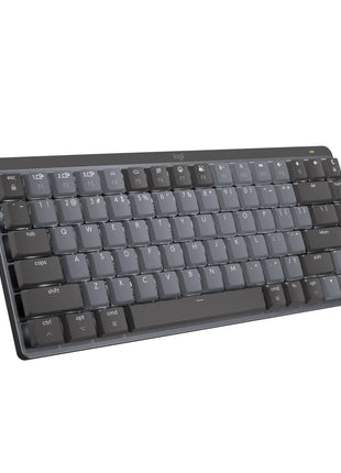 Logitech MX Mechanical Mini for Mac Wireless Illuminated Keyboard, Low-Profile Performance Switches, Tactile Quiet Keys, Backlit, Bluetooth, USB-C, Apple, iPad - Space Grey