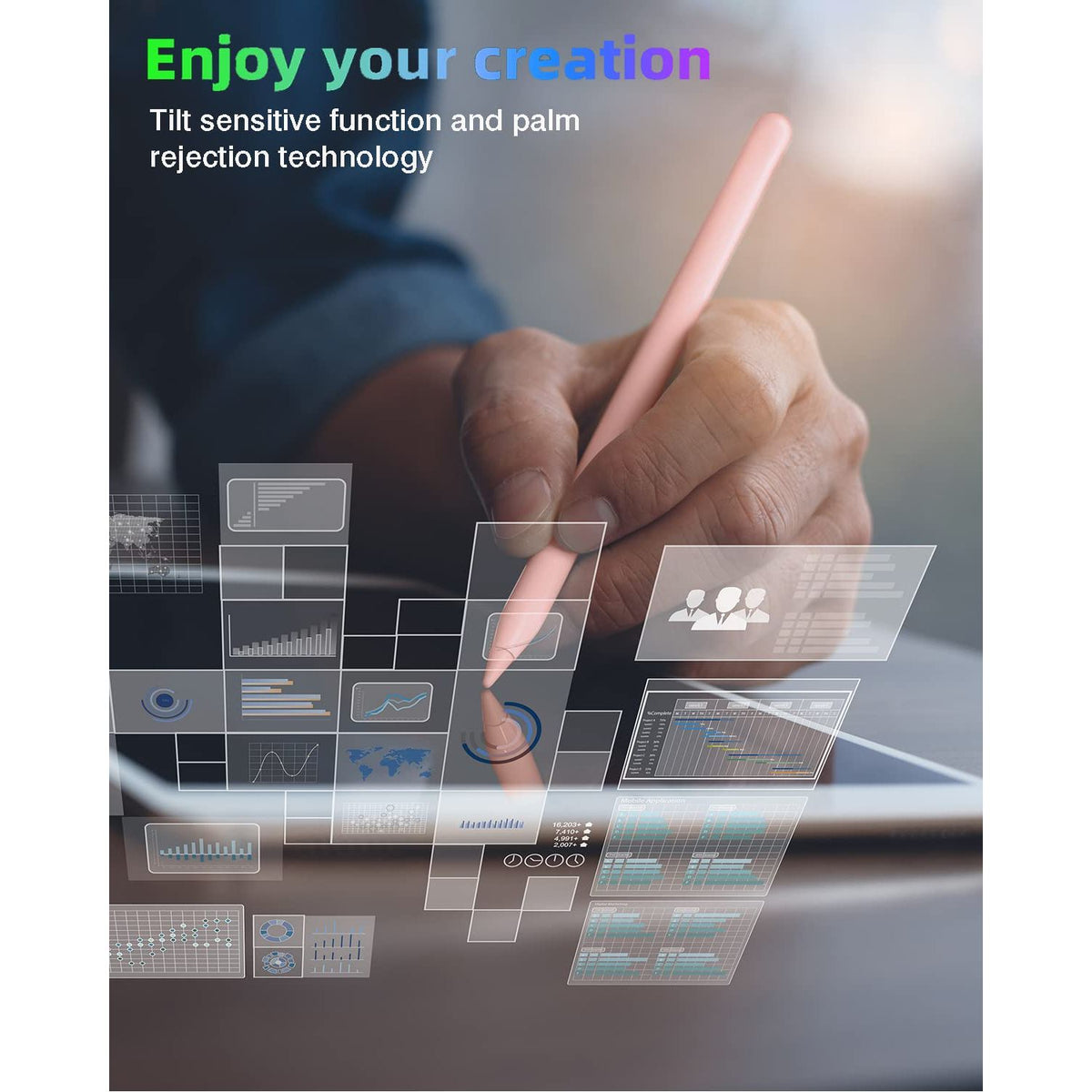 Gnanlen Pencil 2nd Generation with Magnetic Wireless Charging, Same as Pencil 2nd Generation