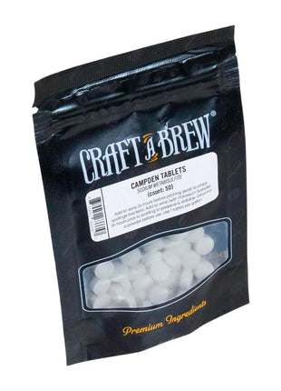 Craft A Brew - Campden Tablets - Sodium Metabisulfite - Sterilant for Winemaking - Ideal for Traditional Grape Wines - Crafting Fruit Wine, Cider - 50 Count