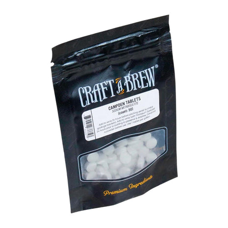 Craft A Brew - Campden Tablets - Sodium Metabisulfite - Sterilant for Winemaking - Ideal for Traditional Grape Wines - Crafting Fruit Wine, Cider - 50 Count