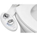 LUXE Bidet NEO 185 - Self-Cleaning, Dual Nozzle, Non-Electric Bidet Attachment for Toilet Seat, Adjustable Water Pressure, Rear and Feminine Wash (White)