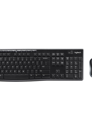 Logitech MK270 Full Size Wireless Keyboard and Mouse Combo - Black