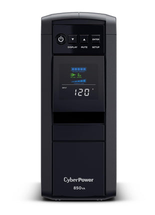 CyberPower CP850PFCLCD PFC Sinewave UPS Battery Backup and Surge Protector | Surge Protector, 850VA/510W, 10 Outlets, AVR, Mini-Tower
