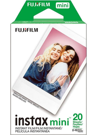 Fujifilm Instax mini Instant Daylight Film (Twin Packs + 32 GB USB Flash Drive) with Sunshine Photo Microfiber Cleaning Cloth... (1 Twin Pack)