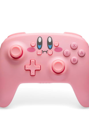 PowerA Wireless Controller for Nintendo Switch - Kirby Mouthful, Switch Lite/Switch-OLED Model, Nintendo Switch 2, AA Battery Powered (Battery Included), Bluetooth, Motion Controls, Officially Licensed