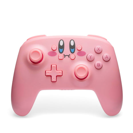PowerA Wireless Controller for Nintendo Switch - Kirby Mouthful, Switch Lite/Switch-OLED Model, Nintendo Switch 2, AA Battery Powered (Battery Included), Bluetooth, Motion Controls, Officially Licensed