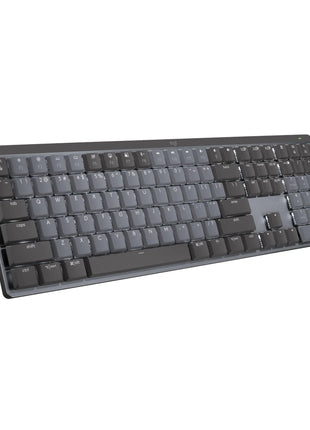 Logitech MX Mechanical Wireless Illuminated Performance Keyboard, Clicky Switches, Backlit Keys, Bluetooth, USB-C, macOS, Windows, Linux, iOS, Android, Metal | Low-Profile Keys, Smart Backlight, Bluetooth and Logi Bolt, USB-C Charging, Up to 15 Days