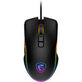 MSI Forge GM300 Lightweight Gaming USB RGB Adjustable up to 7200 DPI Desktop Laptop Gaming Mouse,Black