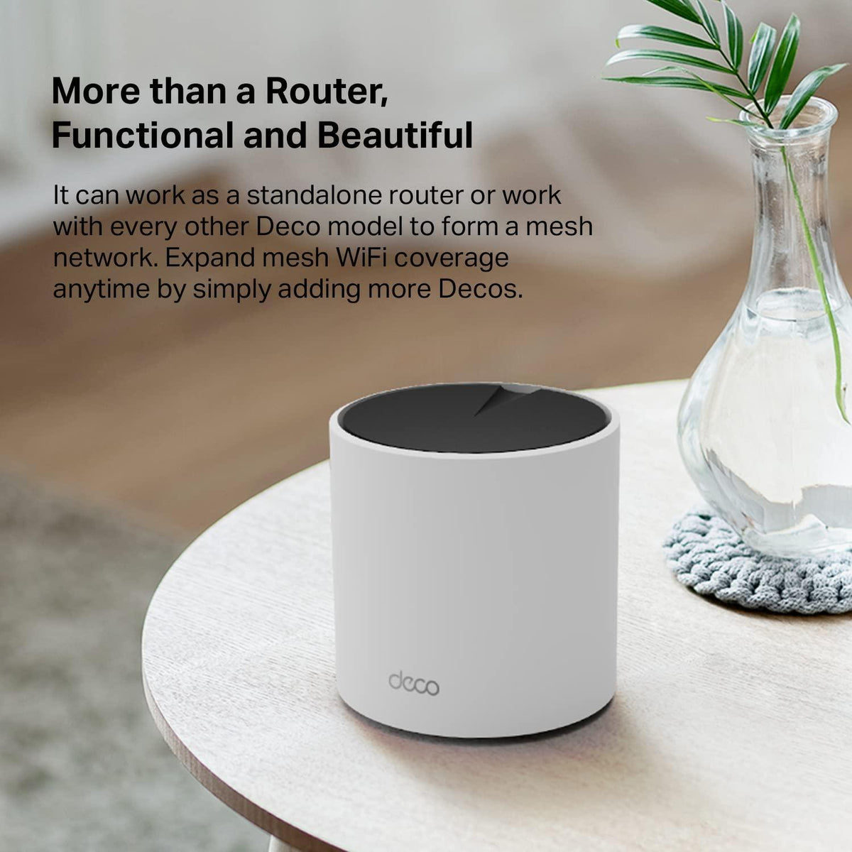 TP-Link Deco X55 AX3000 WiFi 6 Mesh System - Covers up to 2500 Sq.Ft., Replaces Wireless Router and Extender, 3 Gigabit Ports, Supports Ethernet Backhaul, Deco X55(1-Pack)