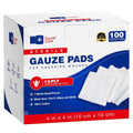 100pc Large Sterile Gauze Pads 4x4 Sterile for Wounds Bulk - 12ply Woven Gauze Sponges 4x4 Sterile - USP IV Breathable Mesh 4x4 Gauze Pads Sterile for Enhanced Absorption - First Aid Medical
