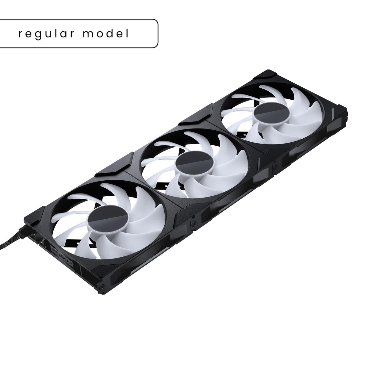 Phanteks M25-140 Gen2 Triple Pack, 3X 140mm ARGB High Performance Cooling Fans, Daisy-Chain Unified Fan Frame, Infinity Mirror hub, Single Cable Connection, Black