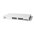 Cisco Catalyst 1300-24T-4X Managed Switch, 24 Port GE, 4x10GE SFP+, Limited Lifetime Protection (C1300-24T-4X)