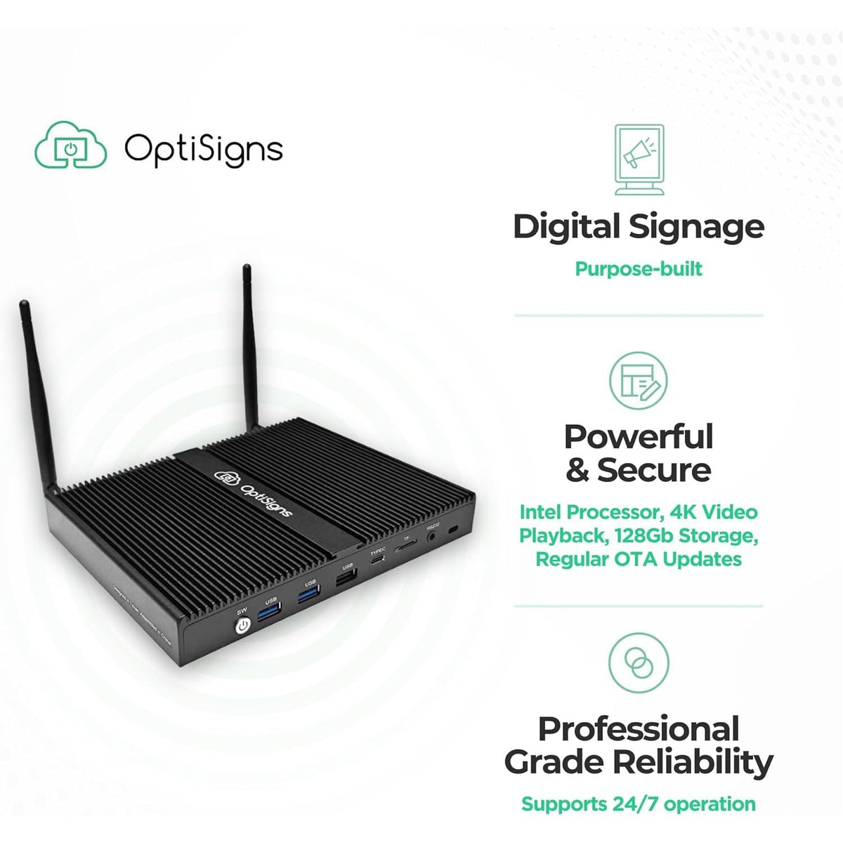 OptiSigns Pro Digital Signage Player