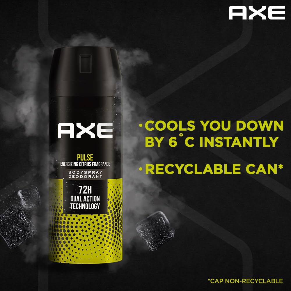 AXE Pulse Long Lasting Deodorant Bodyspray For Men 150 Ml, Pack of 1