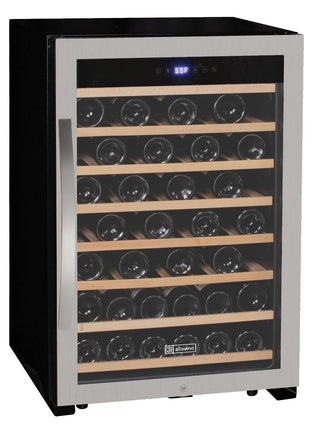 Allavino 22" Wide Cascina Series 55 Bottle Single Zone Stainless Steel Wine Refrigerator KWR55S-1SR