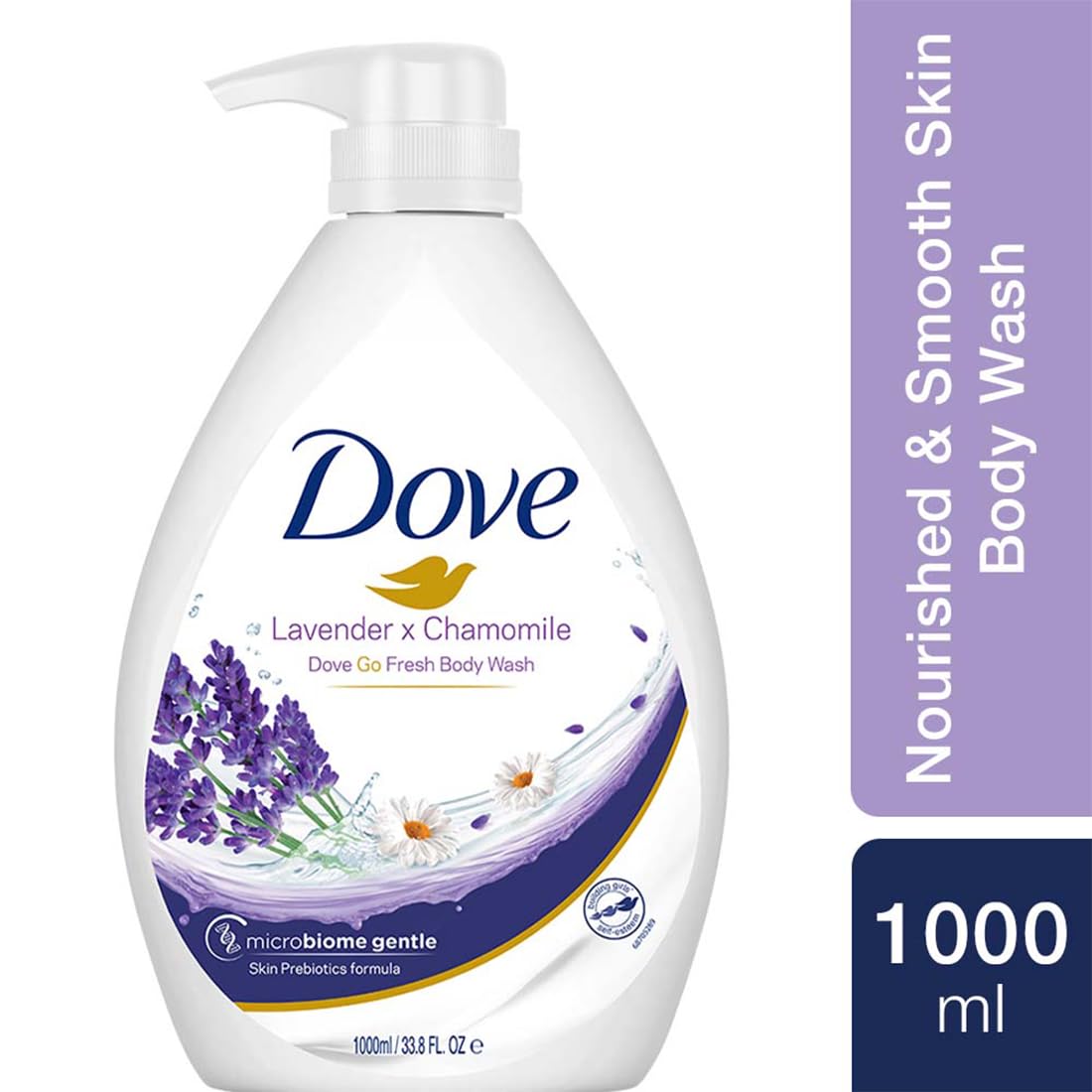 Dove Lavender & Chamomile Go Fresh Body Wash with Relaxing Floral Scent, 1L