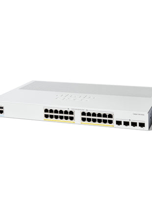 Cisco Catalyst 1300-24P-4X Managed Switch, 24 Port GE, PoE, 4x10GE SFP+, Limited Lifetime Protection (C1300-24P-4X)