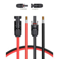 BougeRV 20 Feet 10AWG Solar Extension Cable with Female and Male Connector with Extra Pair of Connectors Solar Panel Adaptor Kit Tool (20FT Red + 20FT Black)