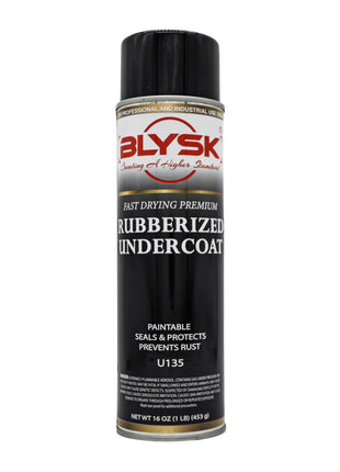 Rubberized Undercoat (U135) Fast Drying Premium Rust Protection 16 oz Aerosol, Black Finish