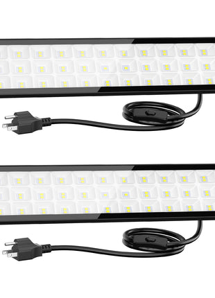 Onforu LED Shop Lights,90W 10000lm Ultra Bright LED Work Lights with Plug,6500K Daylight White Garage Light,IP66 Waterproof Lighting for Garage Warehouses Workshop(2 Pack)
