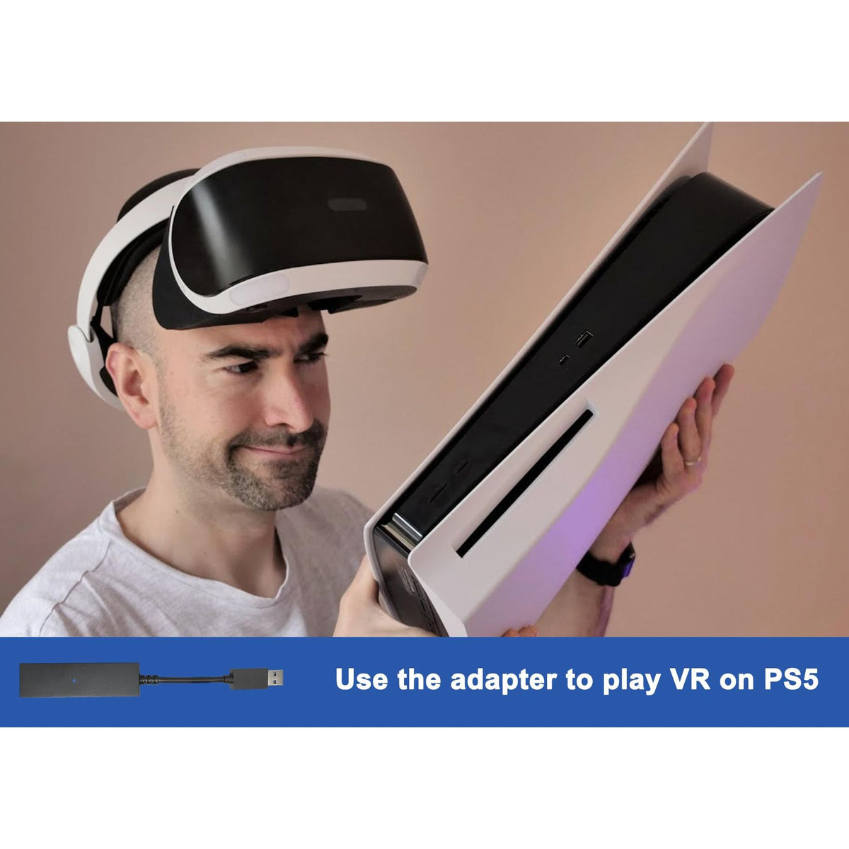 PS4 Camera Adapter for PSVR on PS5 PlayStation 5 Converter Cable for Using PlayStation VR PS VR on PS5 Console
