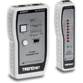 TRENDnet Network Cable Tester, Tests Ethernet, USB and BNC Cables, Accurately Test Pin Configurations up to 300m (984 ft), Local and Remote Testing, Includes BNC to Ethernet Converters, White, TC-NT2