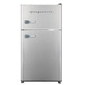 Frigidaire EFR3A1 Compact Small Top-Freezer Refrigerator, Stainless Steel Mini Bar Fridge, Platinum Series-21.26