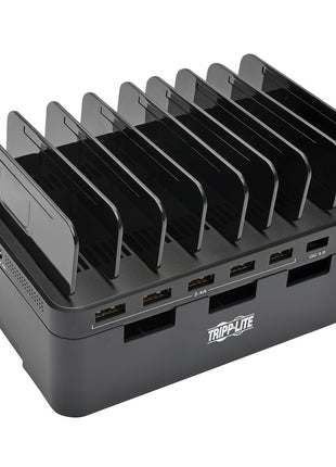 Tripp Lite 7-Port USB Charging Station Hub Quick Charge 3.0, USB-C, Storage, 6.6 inch x 4.9 inch x 2.6 inch (U280-007-CQC-ST)