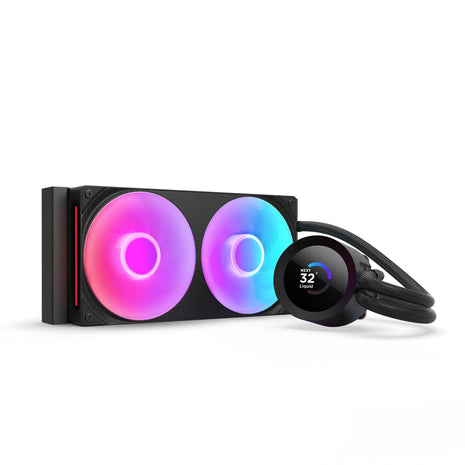 NZXT Kraken Plus 240 RGB – AIO CPU Liquid Cooler – 240mm Radiator – F240 RGB Core Single Frame Fan – Customizable 1.54 inch Square LCD – AMD® AM5, AM4 – Intel® LGA 1851/1700, 1200/115X – Black