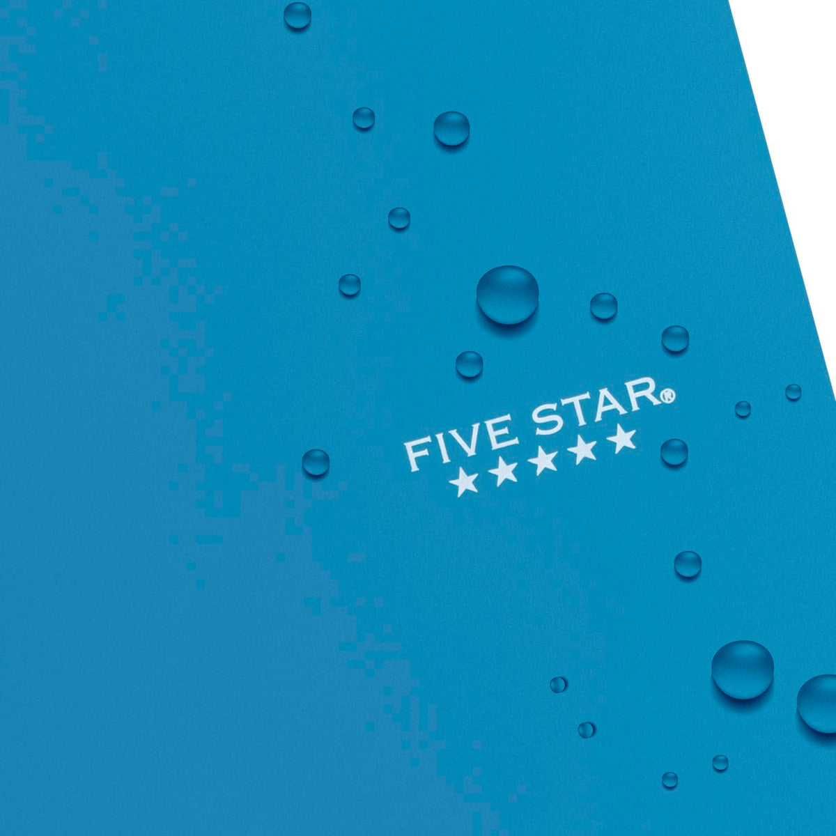 Five Star Spiral Notebook + Study App, 3 Subject, Wide Ruled Paper, 8" x 10-1/2", 150 Sheets, Fights Ink Bleed, Water Resistant Cover, Tidewater Blue (73184)