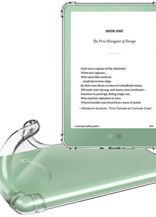 MoKo Clear Case for 6 inch All-New Kindle (11th Generation-2024/2022 Release), Ultra Clear Soft TPU Slim Flexible Transparent Skin Bumper Back Cover Shell for Kindle 11 2024