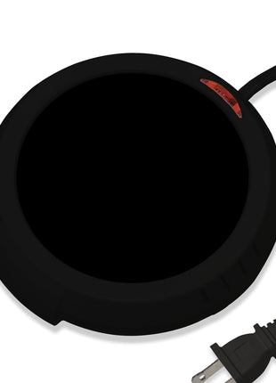 Durable Heavy Portable Large Warmer Safe Plate for Candle Jar & Mug Warmer, Space Black Pack