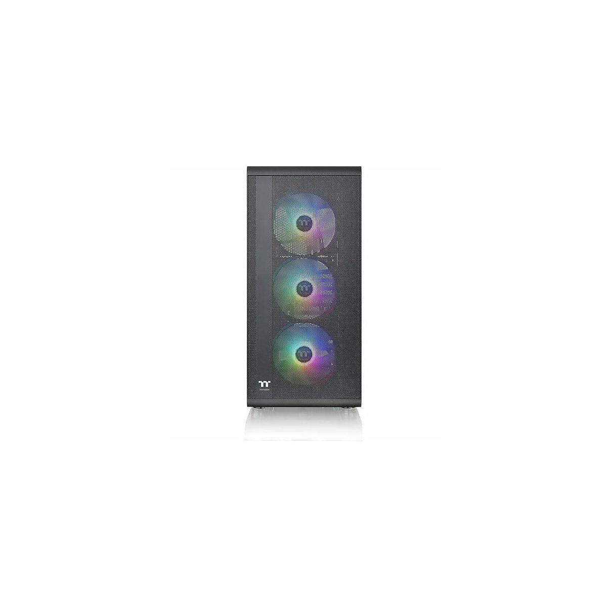 S200 Plus TG ARGB Mid Tower Computer Chassis; 4 x 120mm ARGB Fans Pre-Installed; Mesh Front Panel; TG Side Window; CA-1X2-00M1WN-01; 3 Year Warranty