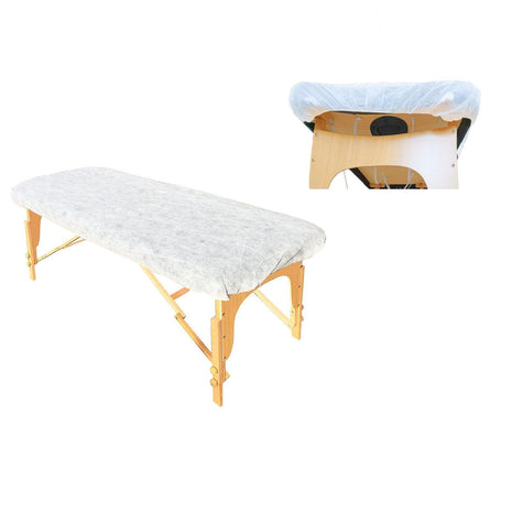 ZMDREAM Disposable Fitted Massage Table Sheets Bed Covers for Massage Beauty Tattoo 82 x 35 inches White/20