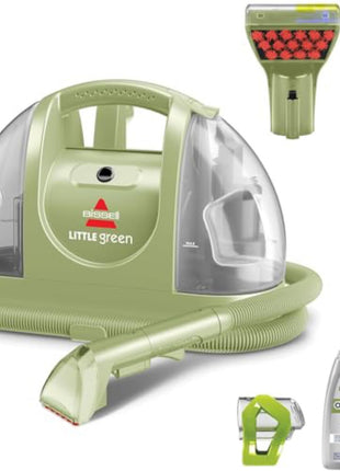 BISSELL Little Green Multi-Purpose Portable Carpet Cleaner, 1400B | Multi-surface upholstery cleaning; exclusive specialty tools included; car & auto detailing; Green color