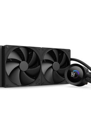 NZXT Kraken Plus 280 – AIO CPU Liquid Cooler – 280mm Radiator – 2 x F140P Fans – Customizable 1.54 inch Square LCD – AMD® AM5, AM4 – Intel® LGA 1851/1700, 1200/115X – Black
