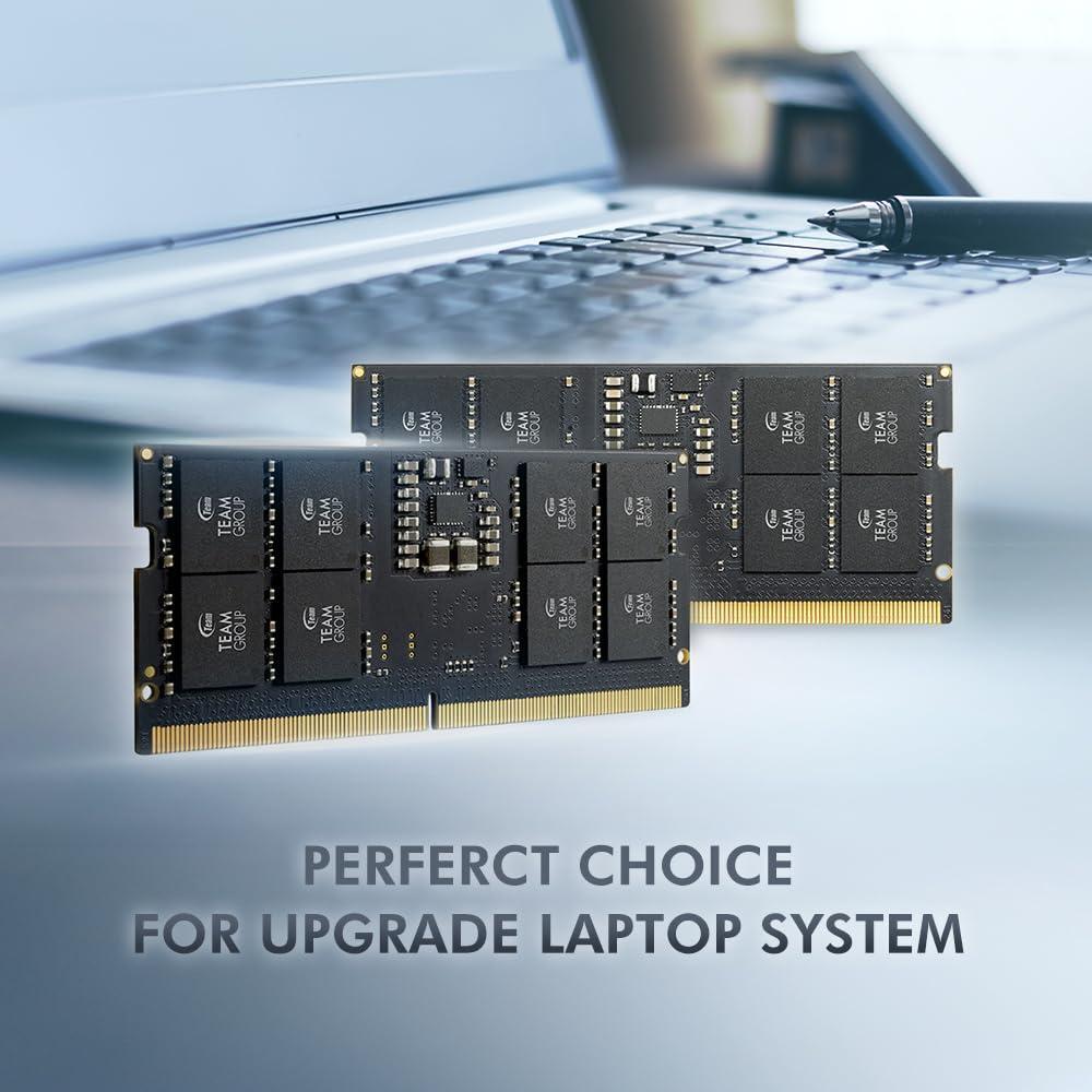 TEAMGROUP Elite SODIMM DDR5 32GB 5600Mhz (PC5-44800) CL46 Non-ECC Unbuffered 1.1V 262 Pin Laptop Memory Module Ram - TED532G5600C46A-S01